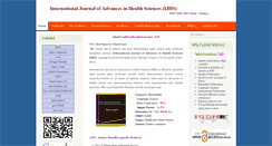 Desktop Screenshot of ijhsonline.com