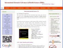 Tablet Screenshot of ijhsonline.com